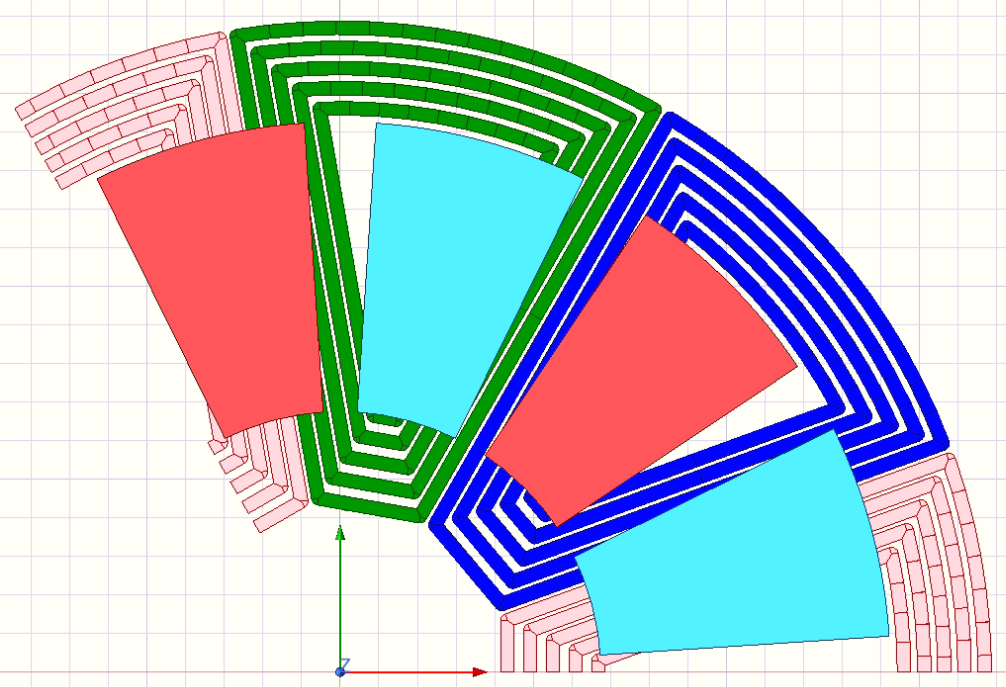 15 mm magnet geometry in Ansys Maxwell 3D