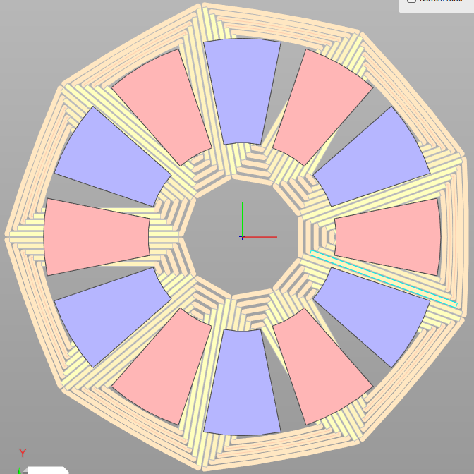 15 mm magnet geometry in MotorXP-AFM